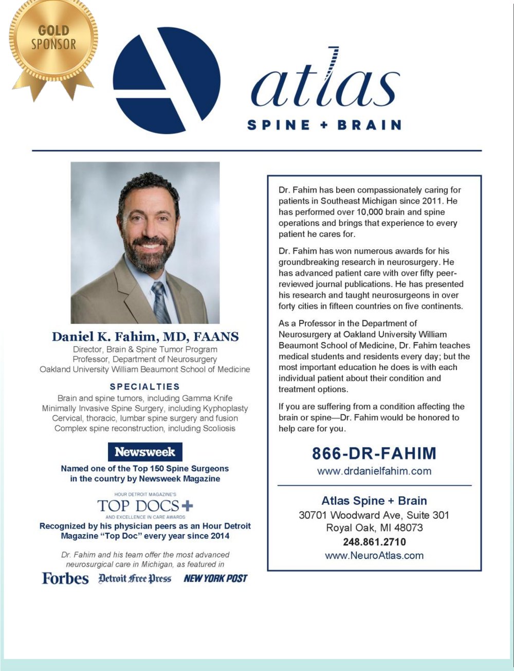 Atlas Spine + Brain – Daniel K. Fahim, MD, FAANS
