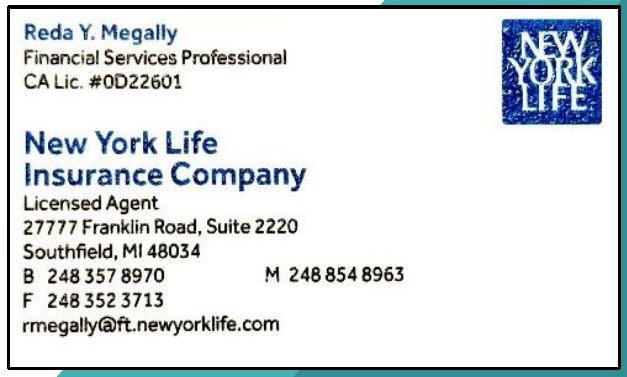 New York Life – Reda Y. Megally
