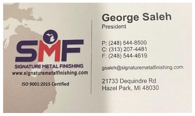 Signature Metal Finishing – George Saleh